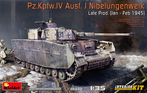 1/35 Pz.Kpfw.IV Ausf. J Nibelungenwerk Late Prod. (Jan - Feb 1945) Interior Kit - Hobby Sense