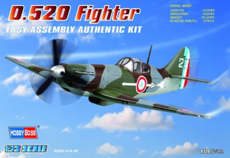 1/72 French D.520 Fighter - Hobby Sense