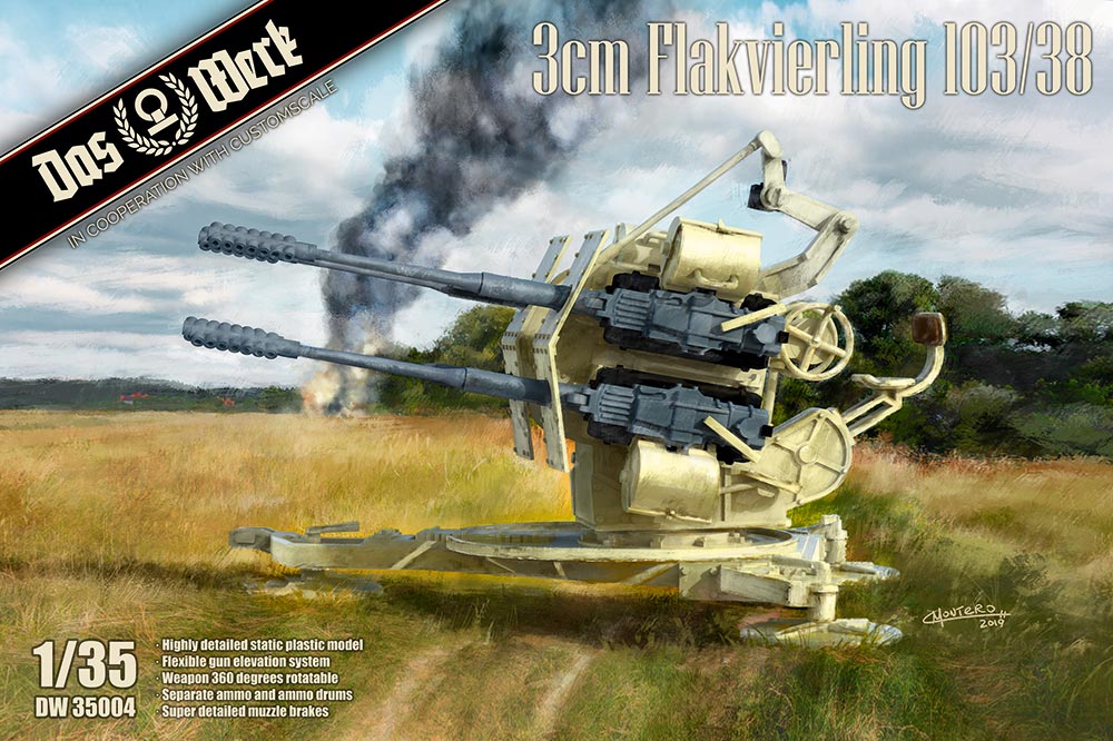 1/35 3cm Flakvierling 103/38 - Hobby Sense