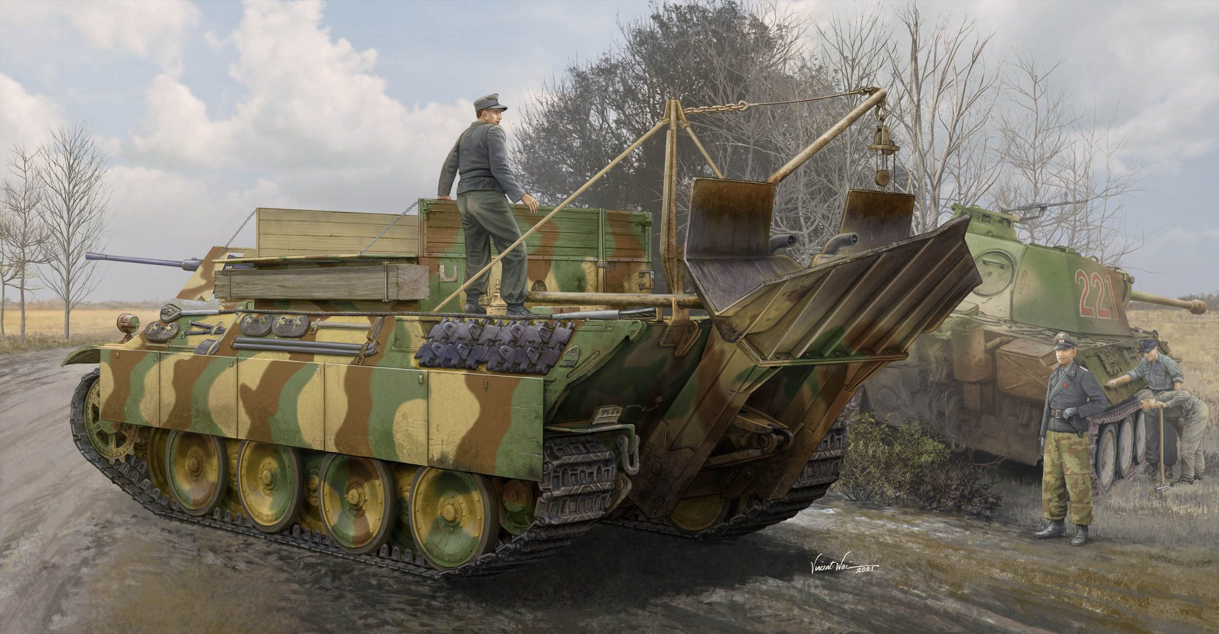 1/35 German Sd.Kfz.179 Bergepanther Ausf.G - Hobby Sense