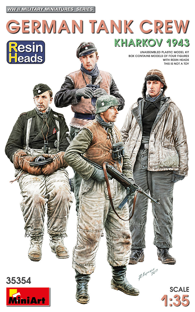 1/35 German Tank Crew. Kharkov 1943. Resin Heads - Hobby Sense