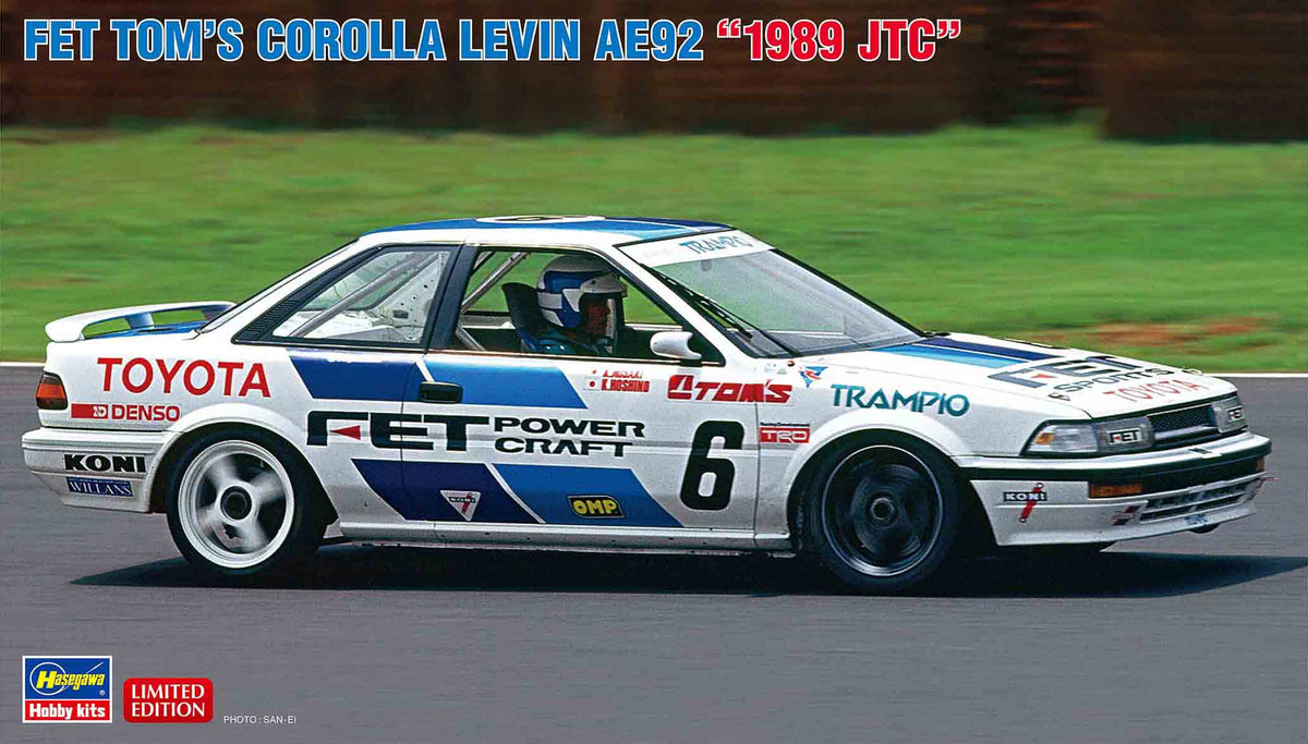 1/24 Fet Tom's Toyota Corolla Levin AE92 '1989 JTC' - Hobby Sense