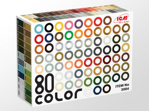 ICM Acrylic Paint Set (80 jars) - Hobby Sense