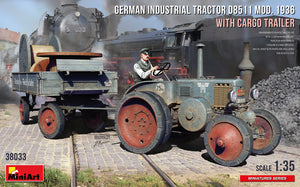 1/35 German Industrial Tractor D8511 Mod. 1936 with Cargo Trailer w/1 Figure - Hobby Sense