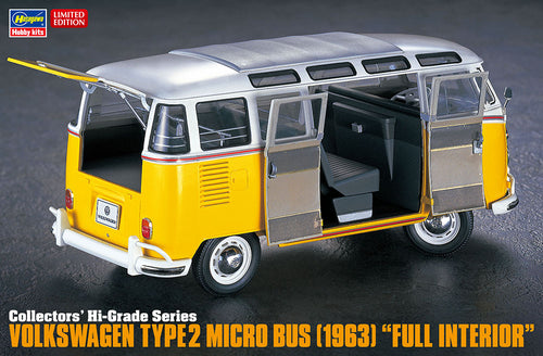1/24 Volkswagen Type 2 Minibus (1963) Full Interior - Hobby Sense