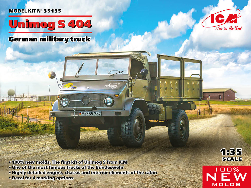 1/35 Unimog S 404, German Military Truck - Hobby Sense