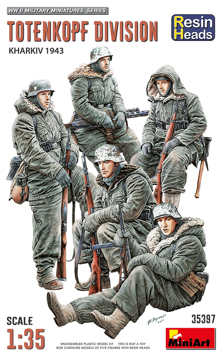 1/35 Totenkopf Division. Kharkov 1943. Resin Heads - Hobby Sense