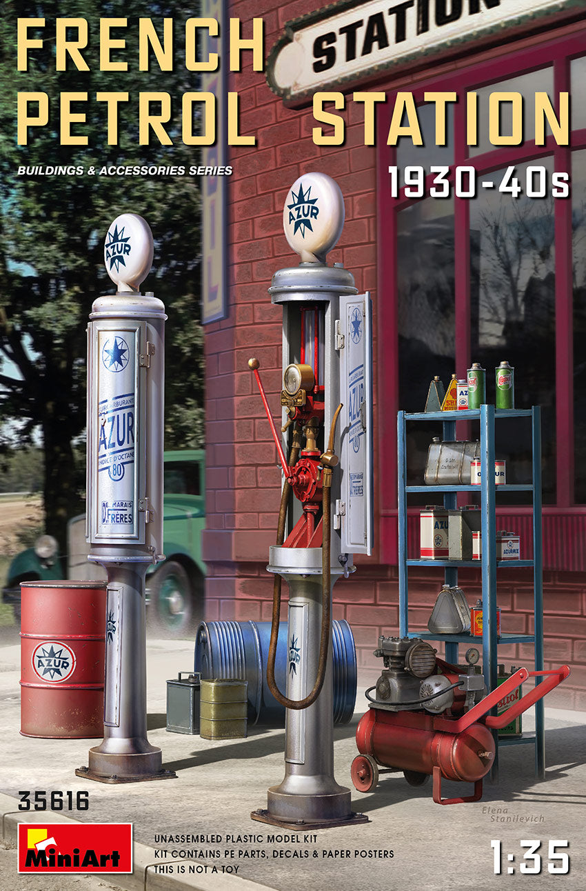 1/35 French Petrol Station 1930-40 - Hobby Sense