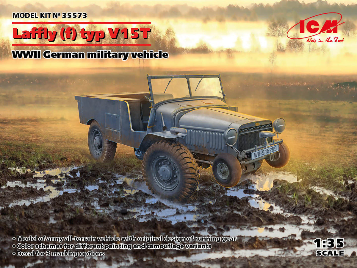 1/35 Laffly (f) typ V15T, WWII German Military Vehicle - Hobby Sense