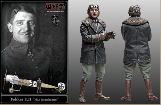 1/32 Fokker E.II "Max Immelmann" with Figure - Hobby Sense