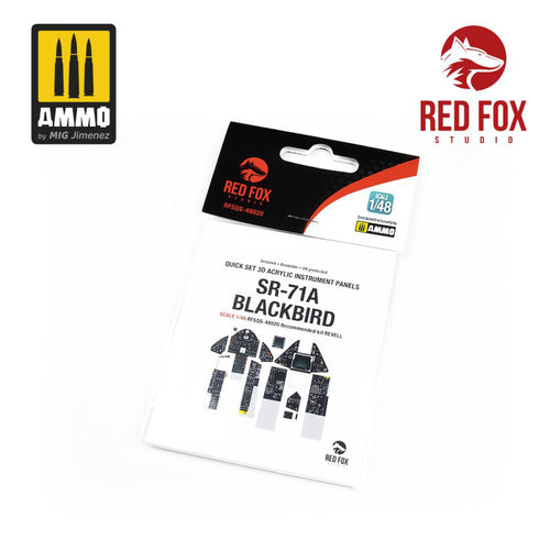 1/48 SR-71A Blackbird(for Revell kit). Quick Set 3D Acrylic Instrument Panel - Hobby Sense