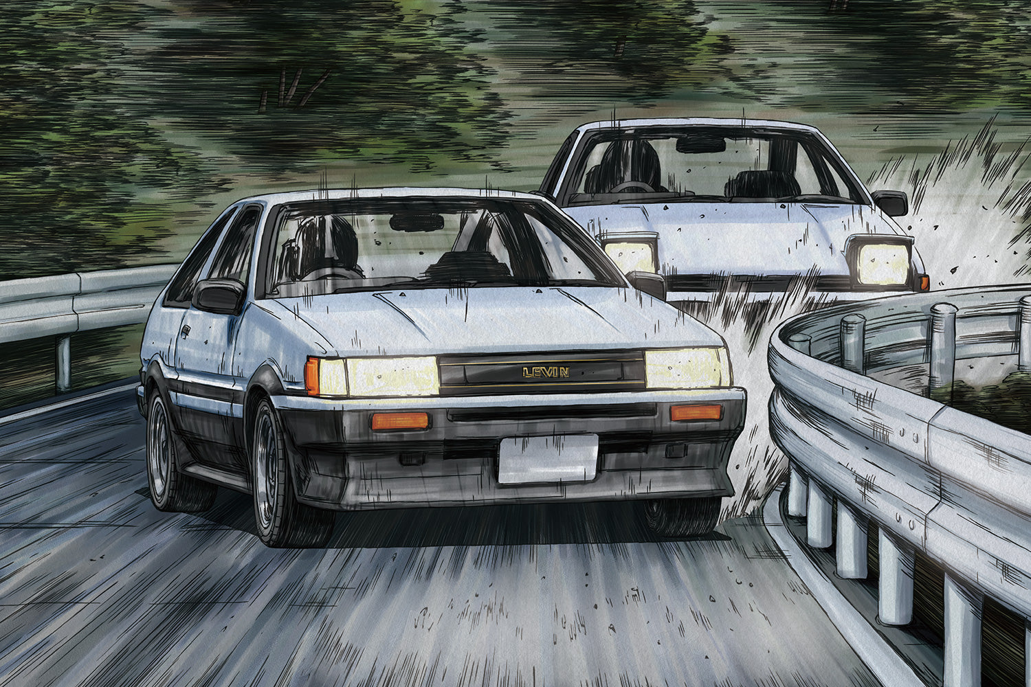 1/24 Toyota Akiyama Wataru Ae86 Levin - Hobby Sense