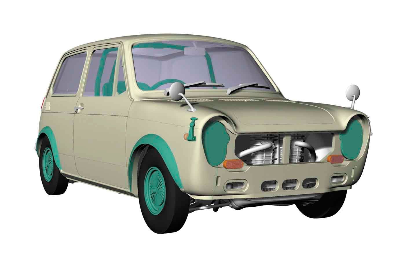 1/24 Honda N360 NI Race Configuration Part 2 - Hobby Sense