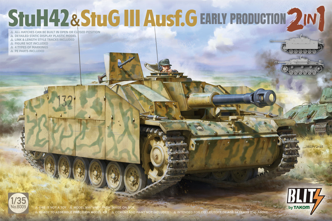 1/35 StuH42 / StuG III Ausf.G Early Production 2 in 1 - Hobby Sense