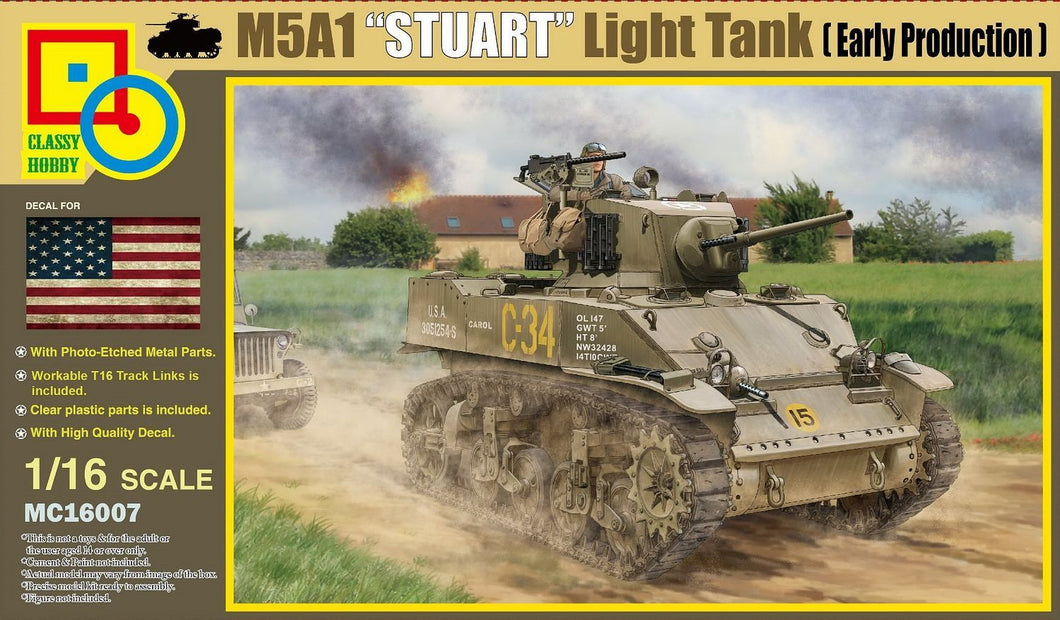 1/16 M5A1 Stuart Early Production - Hobby Sense