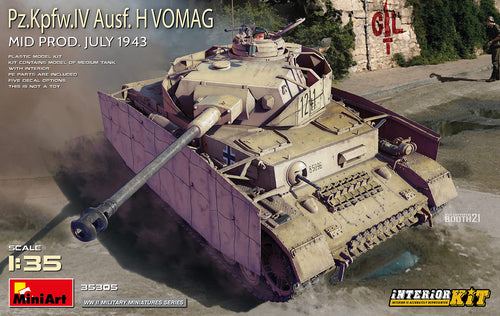 1/35 Pz.Kpfw.IV Ausf. H Vomag. Mid Prod. (July 1943) Interior Kit - Hobby Sense