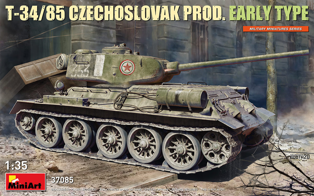 1/35 T34-85 Czechoslovak Prod. Early Type Tank - Hobby Sense