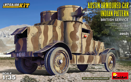 1/35 Austin Armoured Car Indian Pattern. British Service. Interior Kit - Hobby Sense