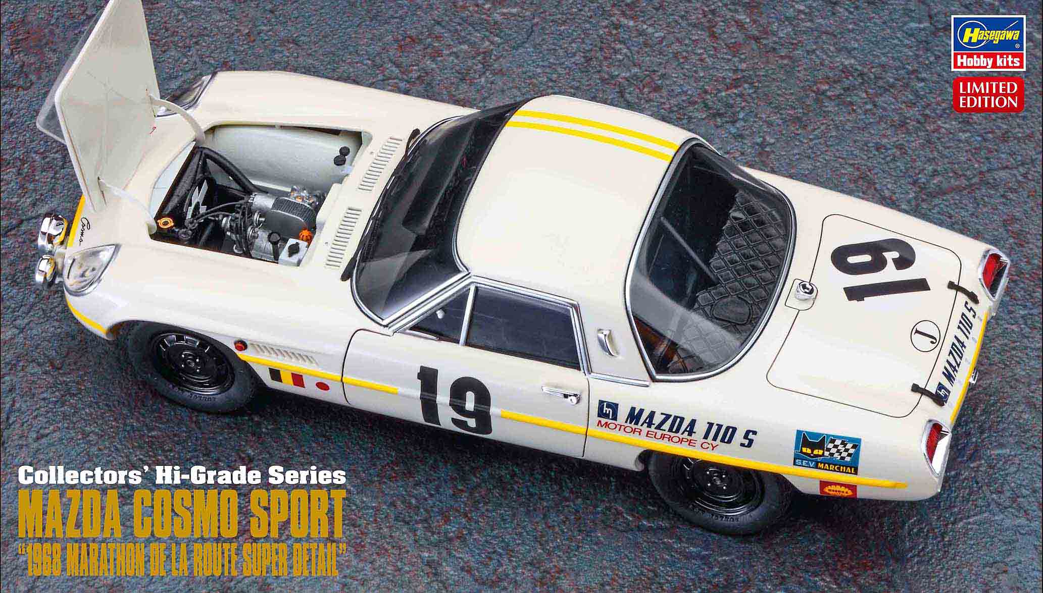 1/24 Mazda Cosmo Sport '1968 Marathon De La Route Super Detail' - Hobby Sense