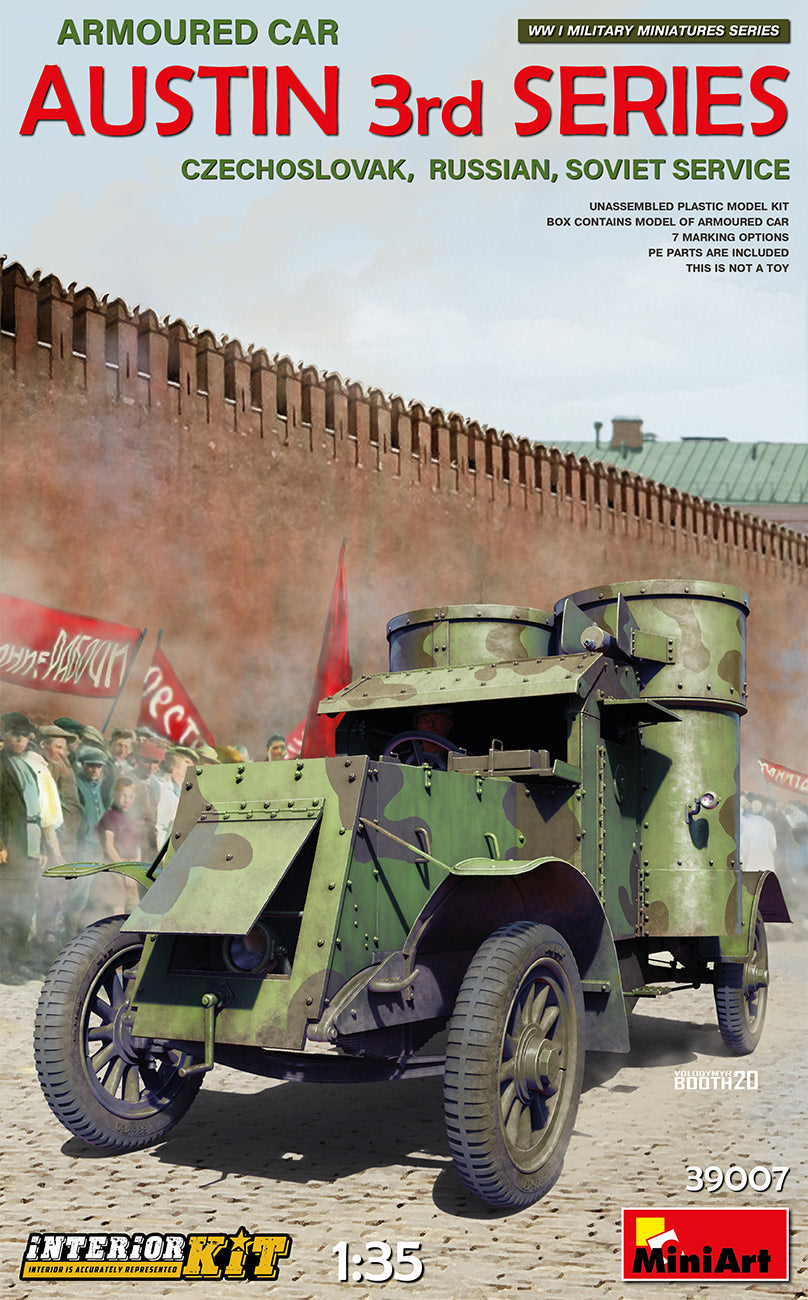 1/35 Austin Armoured Car 3rd Series, Czechoslovak-Russian-Soviet Service, Interior Kit - Hobby Sense
