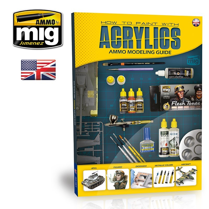 Ammo Mig How to Paint with Acrylics - Ammo Modelling Guide - Hobby Sense