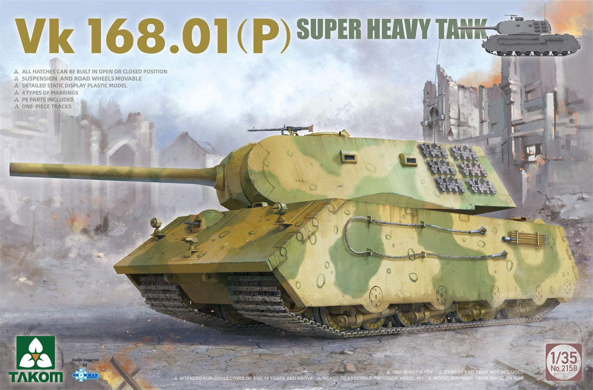 1/35 Vk 168.01(P) Super Heavy Tank - Hobby Sense