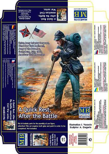 1/35 A Quick Rest, After the Battle. Union Army Infantry Sergeant - Hobby Sense