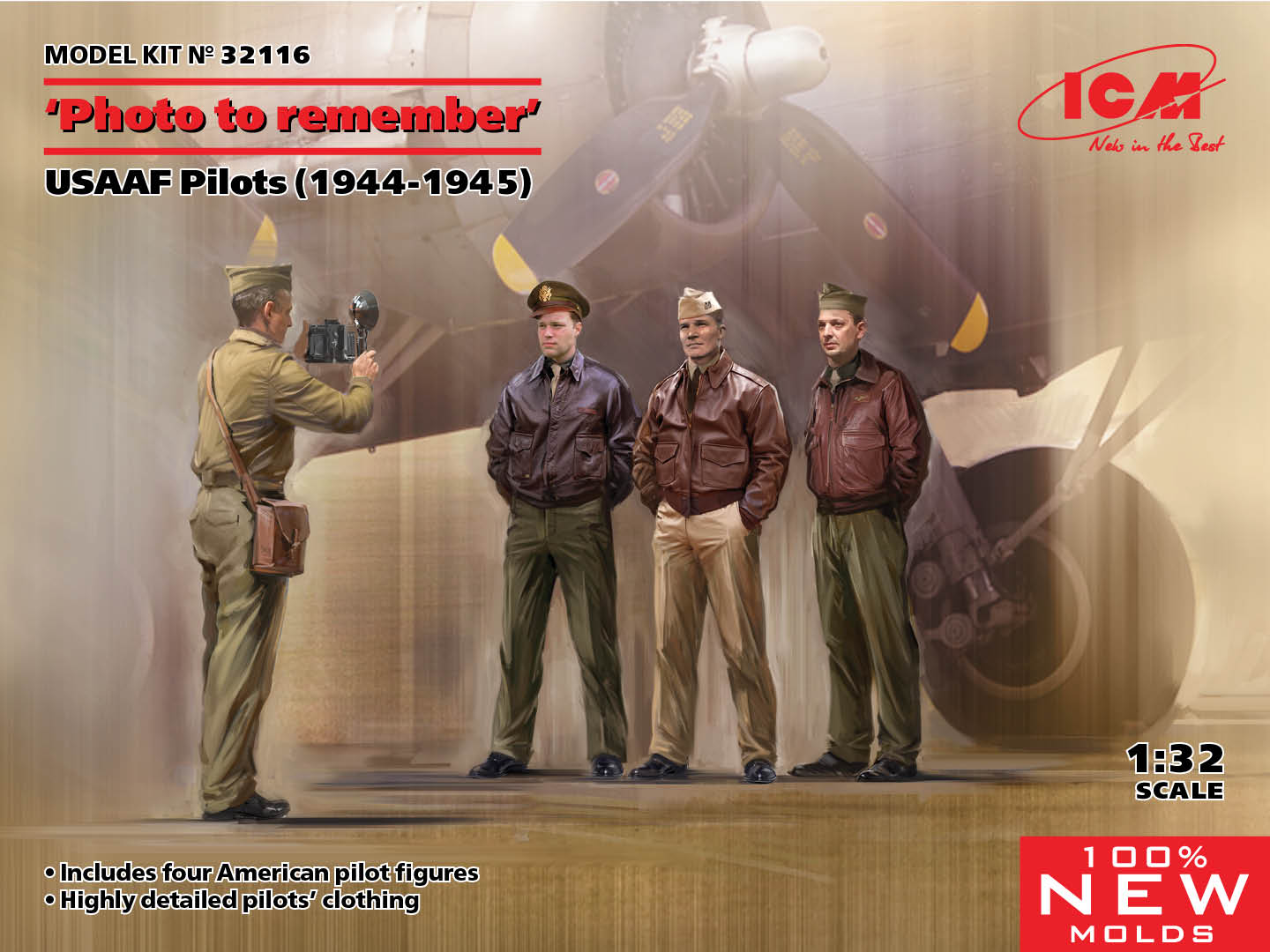 1/32 Photo To Remember, USAAF Pilots (1944-1945) - Hobby Sense