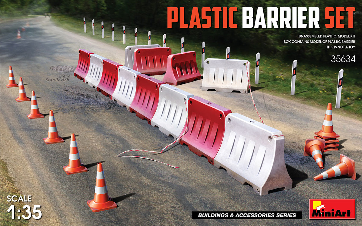 1/35 Plastic Barrier Set - Hobby Sense