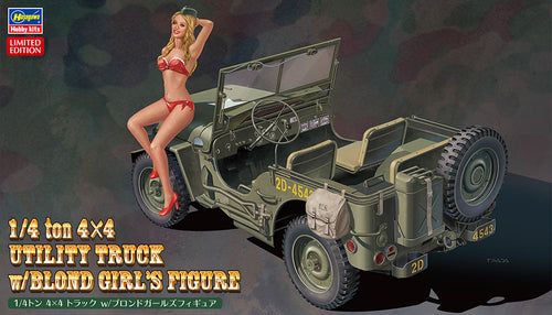 1/24 1/4 Ton 4X4 Utility Truck w/ Figure - Hobby Sense