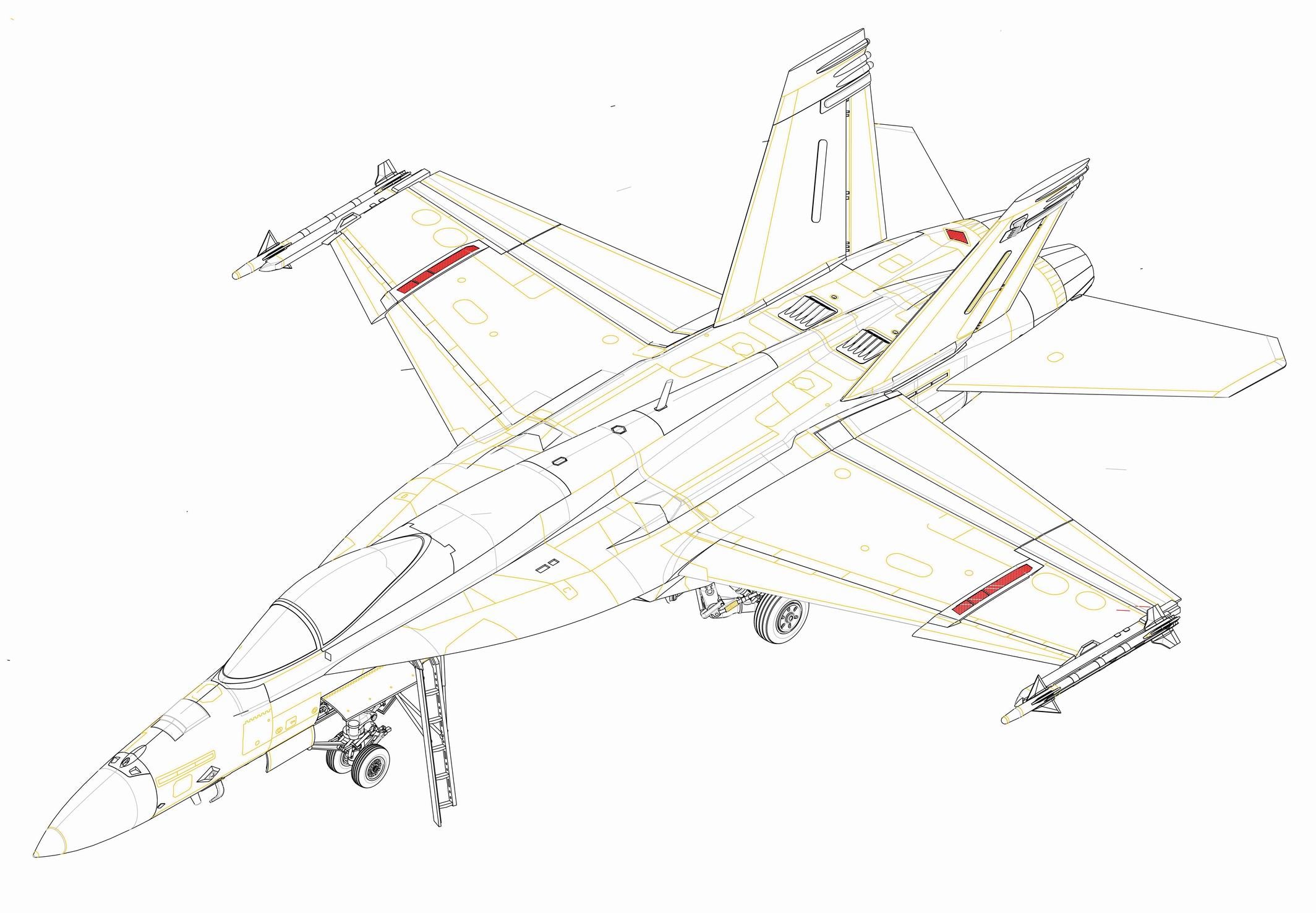 1/48 FA18E Super Hornet - Hobby Sense