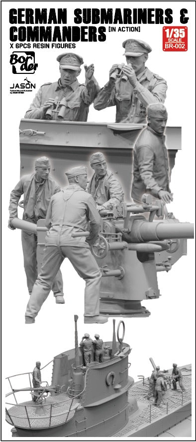 1/35 German Submariners & Commanders In Action, Resin - Hobby Sense