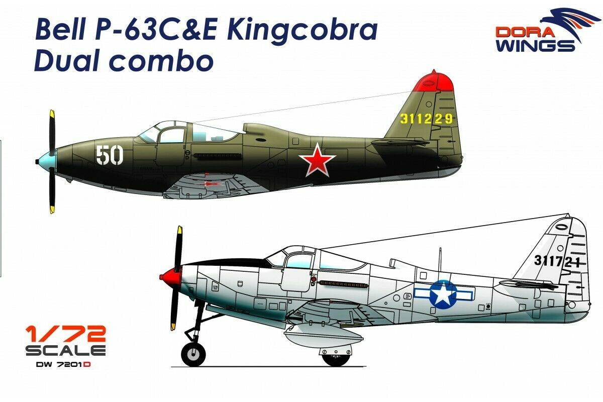1/72 Bell P63C&E Kingcobra Dual combo (2 in 1) - Hobby Sense