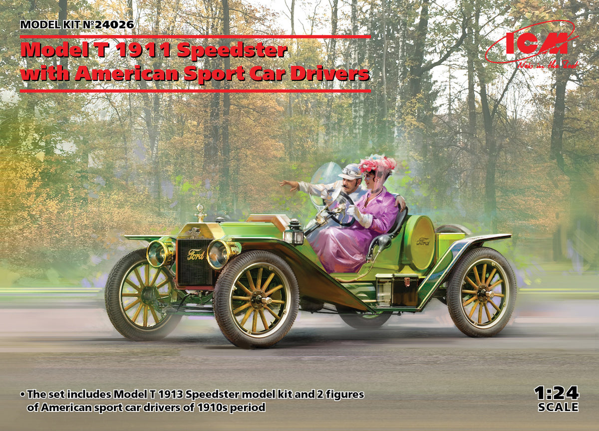 1/24 Model T 1913 Speedster with American Sport Car Drivers - Hobby Sense