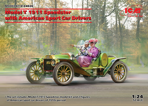 1/24 Model T 1913 Speedster with American Sport Car Drivers - Hobby Sense