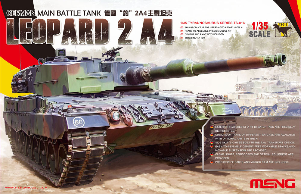 1/35 German Main Battle Tank Leopard 2 A4 - Hobby Sense
