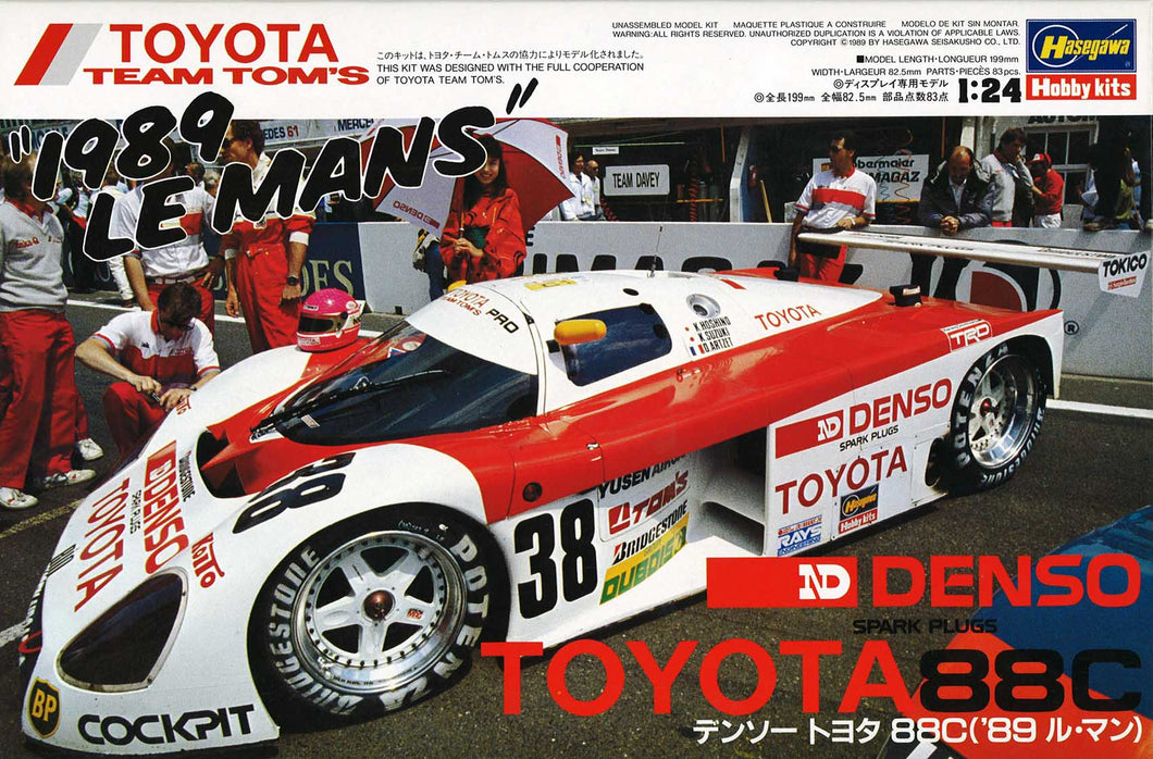 1/24 Denso Toyota 88C ('89) Le Mans Scale Kit 2019 Reissue - Hobby Sense