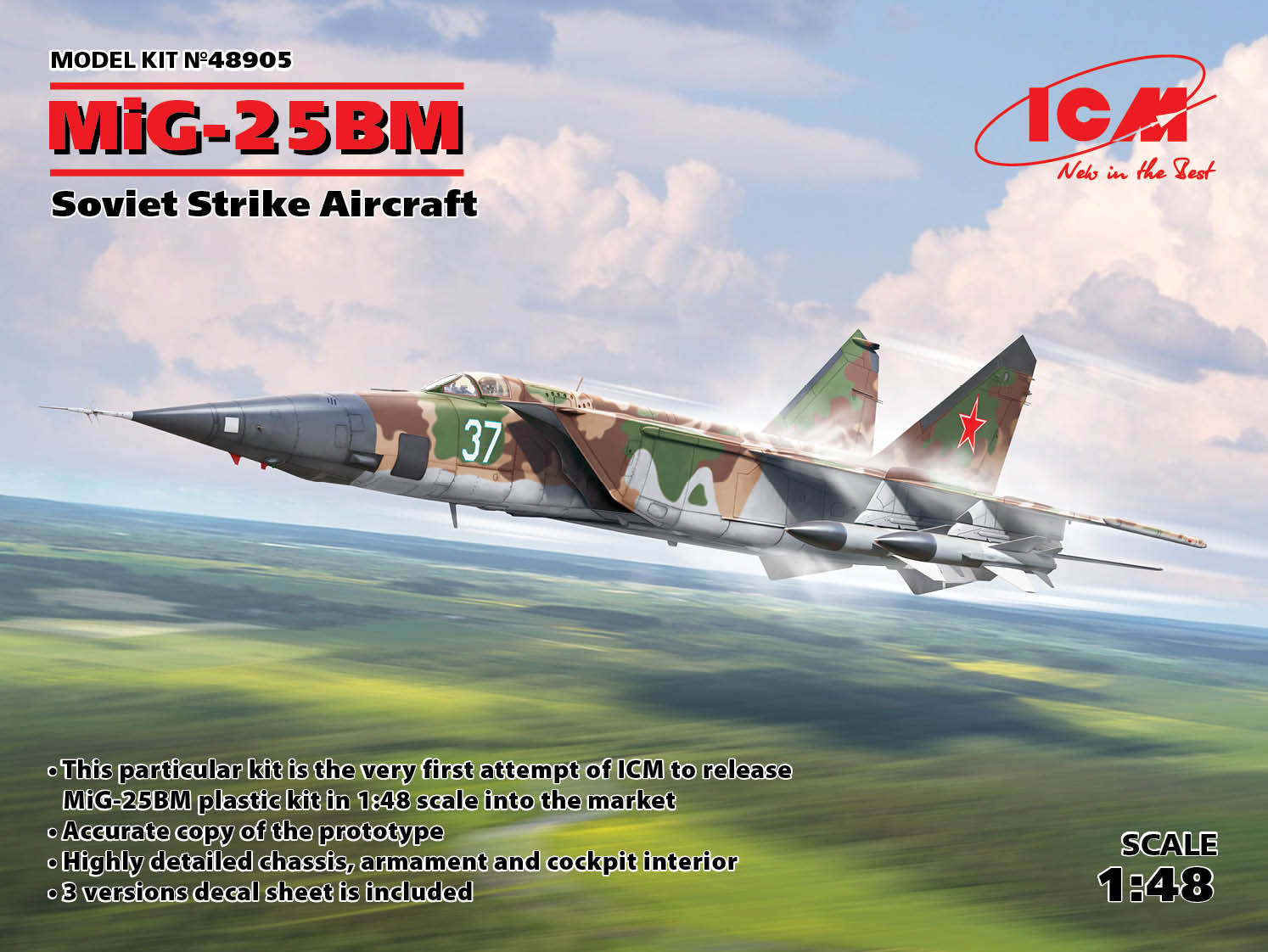 1/48 MiG-25 BM, Soviet Strike Aircraft - Hobby Sense