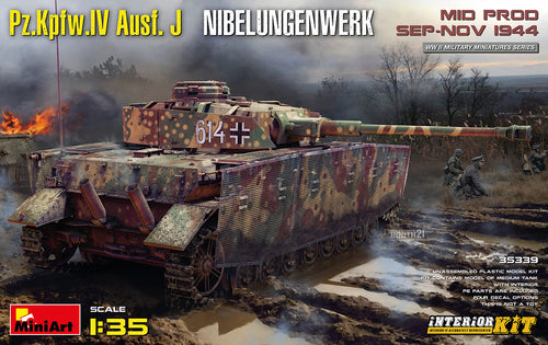 1/35 Pz.Kpfw.Iv Ausf. J Nibelungenwerk. Mid Prod. (Sep-Nov 1944) Interior Kit - Hobby Sense