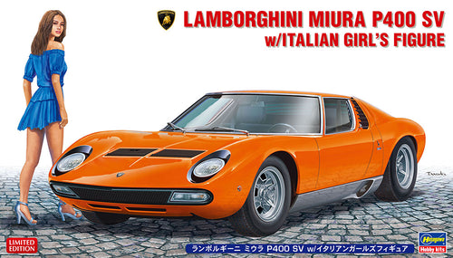 1/24 Lamborghini Miura P400 SV w/ Italian Girl Figure - Hobby Sense