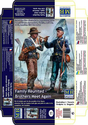 1/35 Family Reunited - Brothers Meet Again. End of the War – Confederate army surrenders to Federal troops - Hobby Sense