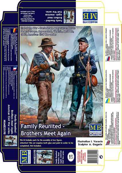 1/35 Family Reunited - Brothers Meet Again. End of the War – Confederate army surrenders to Federal troops - Hobby Sense