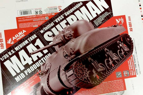 1/35 US Medium Tank M4A1 Sherman (Mid Prod.) - Hobby Sense