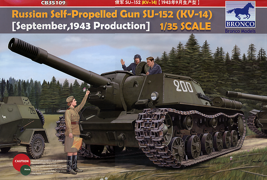 1/35 Russian Self-Propelled Gun SU152 (KV14) September1943 Prod. Tank Destroyer - Hobby Sense