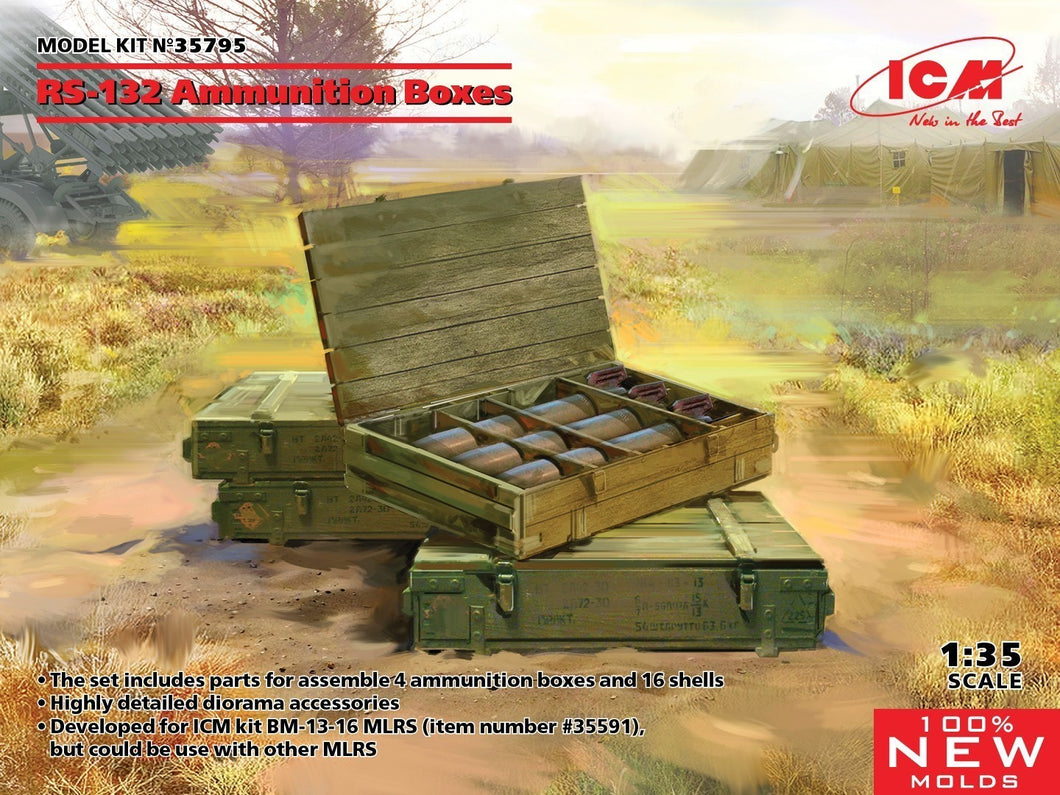 1/35 RS132 Ammunition Boxes - Hobby Sense