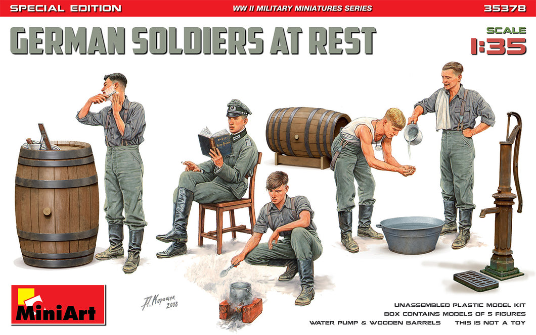 1/35 German Soldiers At Rest. Special Edition - Hobby Sense