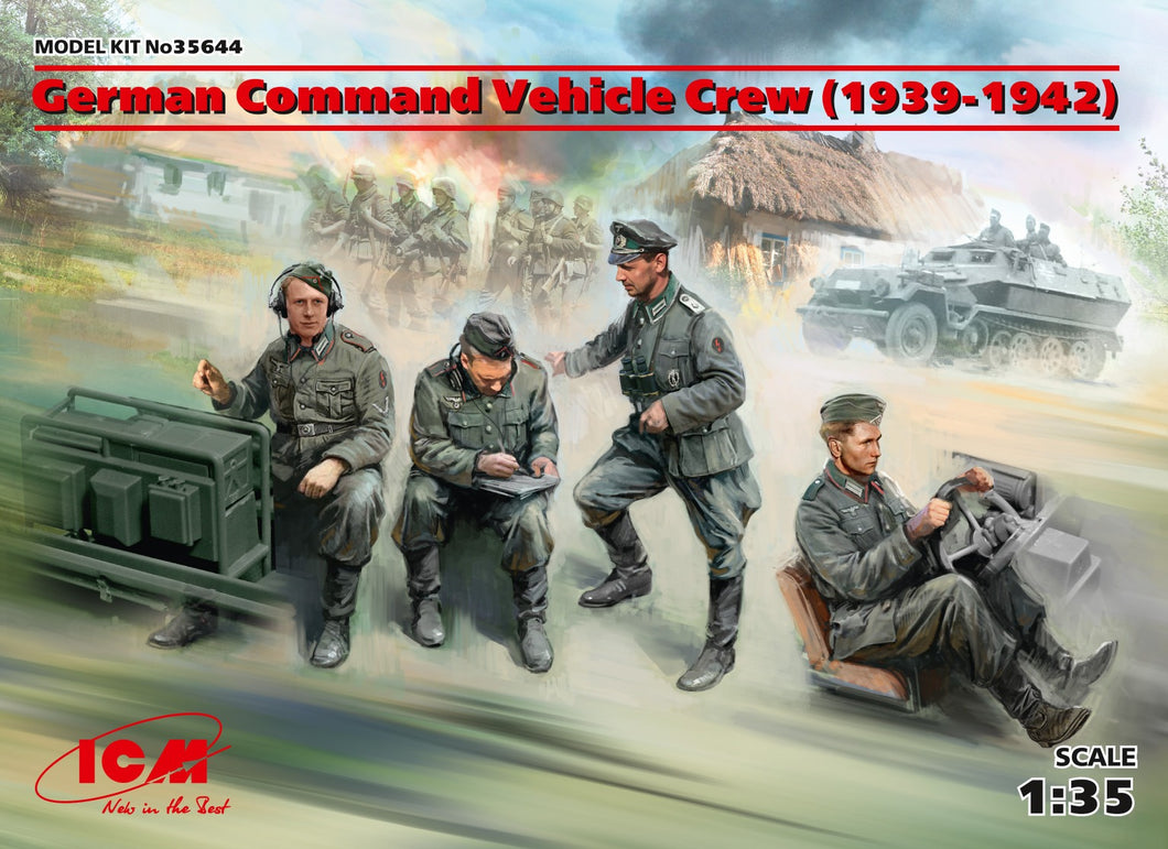 1/35 German Command Vehicle Crew (1939-1942) - Hobby Sense