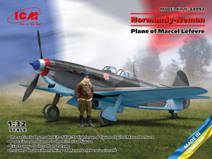 1/32 Normandy-Neman Plane of Marcel Lefevre (Yak-9T with Marcel Lefevre Figure) - Hobby Sense