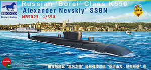 1/350 Russian Borei Class K550 Alexander Nevskiy SSBN - Hobby Sense