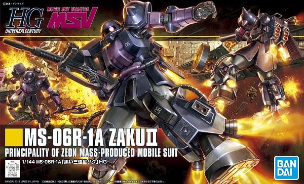 1/144 HGUC Gundam MS-06R-1A Zaku II Black Tristars - Hobby Sense